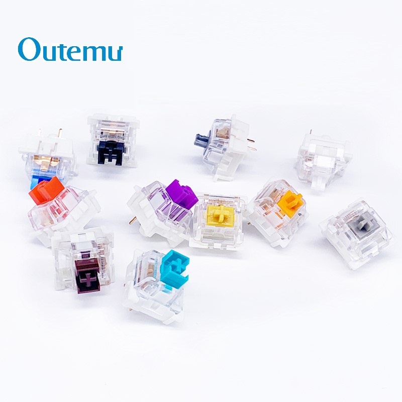 OUTEMU Mechanical Switch SMD RGB BLUE RED BROWN BLACK TEAL PURPLE Keyboard Mute Silent Anti Dust