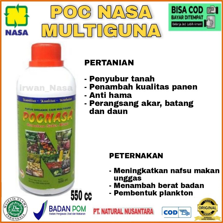 Toko Grosir Cod/poc Nasa Multiguna 500cc/penyubur Tanah/perangsang Pertumbuhan/perangsan Ternak/perangsang Akar OnG6AOgS3pxBG90