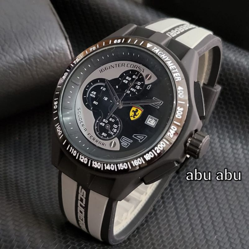 FERRARI CHRONOAKTIF RUBBER JAM TANGAN HIGHLIGHT TERLARIS PRIA JAM TANGAN FASHION PRIA