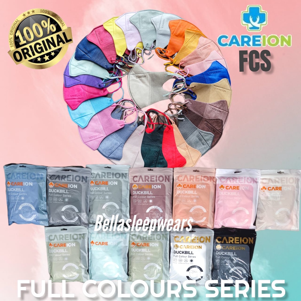 FULL COLOURS SERIES 4PLY DB CAREION EMBOSS ISI 50- MASKER DUCKBILL 4PLY CAREION EMBOS COLOUR PASTEL FCS