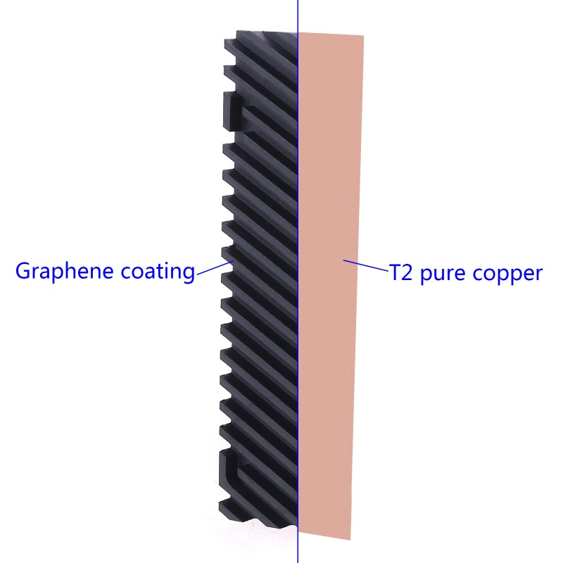 Cre Heatsink Graphene Tembaga Murni Untuk M.2 NGFF 2280pci-E NVME SSD Thermal Pad Cooler Radiator 20x70x1.5/2.0/3.0/4.0mm