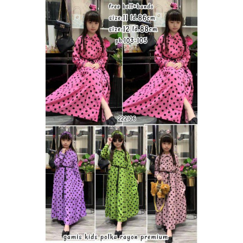 GAMIS KIDS POLKA RAYON PREMIUM
