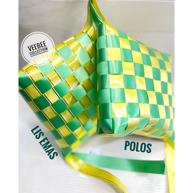 

Ketupat Pita Hias Lebaran 21x24/ pita hias ketupat/ hiasan ketupat/ hiasan dekorasi lebaran