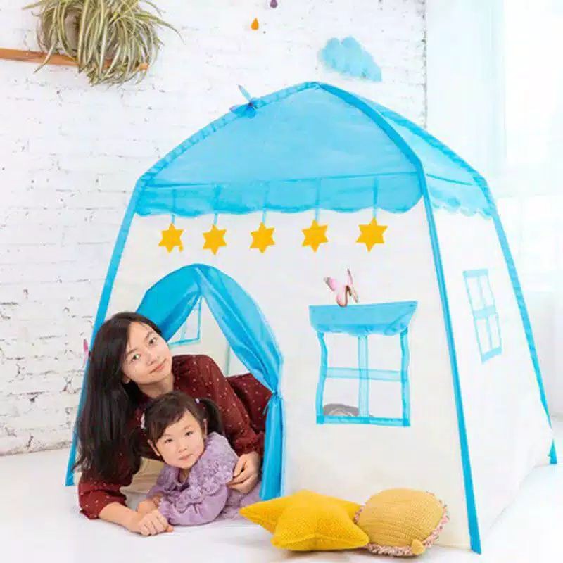 Tenda Main Anak kemah RS66 - FLOWER CASTLE - Mainan anak indoor -FREE TAS