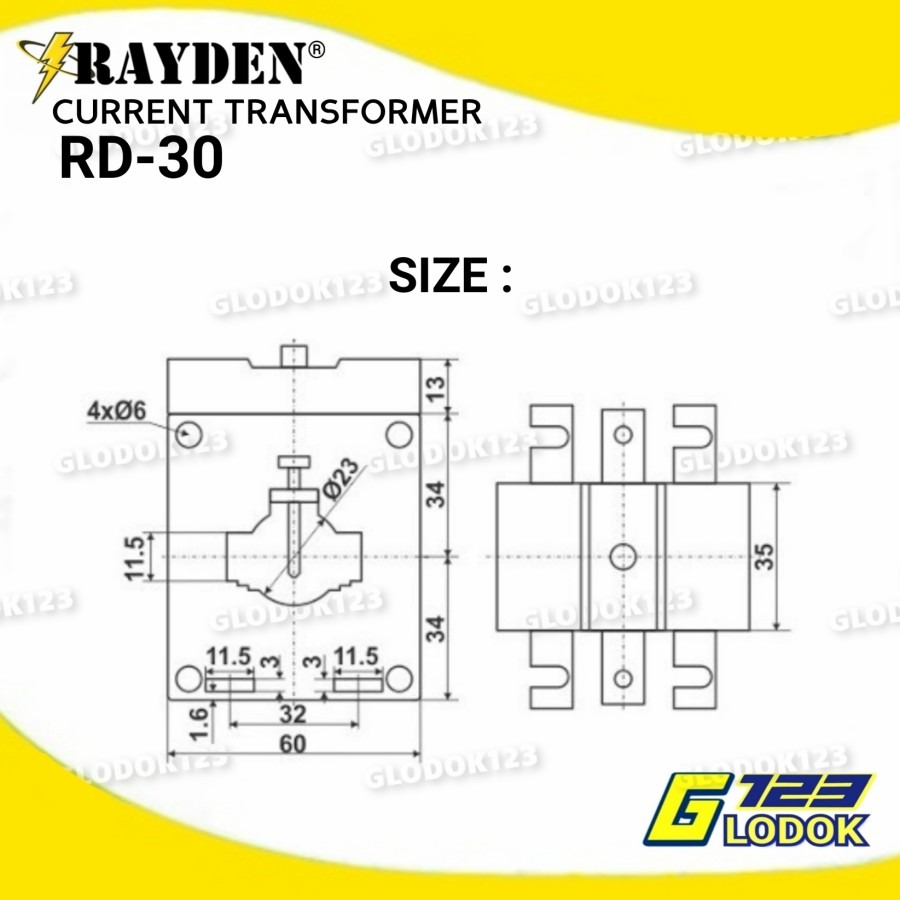 Current Transformer CT 100 5A 250 5A MSQ30