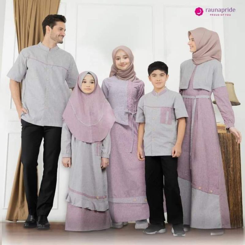 Sarimbit rauna terbaru / Sarimbit rauna 01 rose / sarimbit keluarga / gamis katun