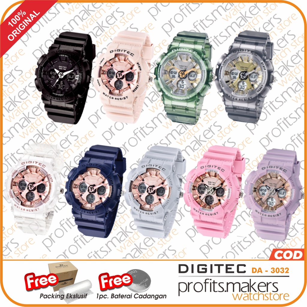 DIGITEC DA 3032 / DA-3032 / DA3032 DG Watch Jam Tangan ORIGINAL