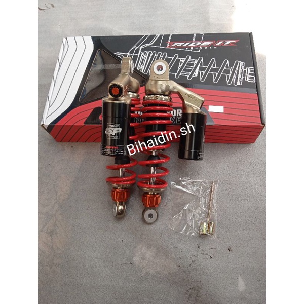 shock ride it gp pro 299 280/320mm click rebound(terbaru) vega,jupiter z/z1,fiz r,rx king-Red, grey