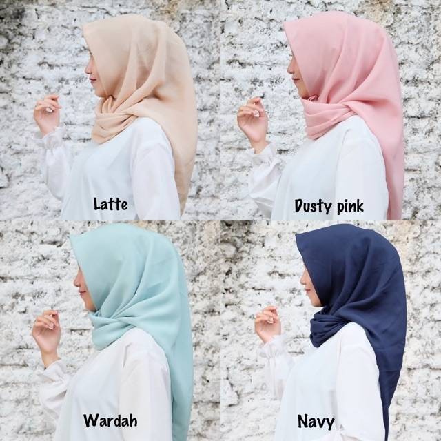 Jilbab BASIC Segiempat Double Hycon PART 1