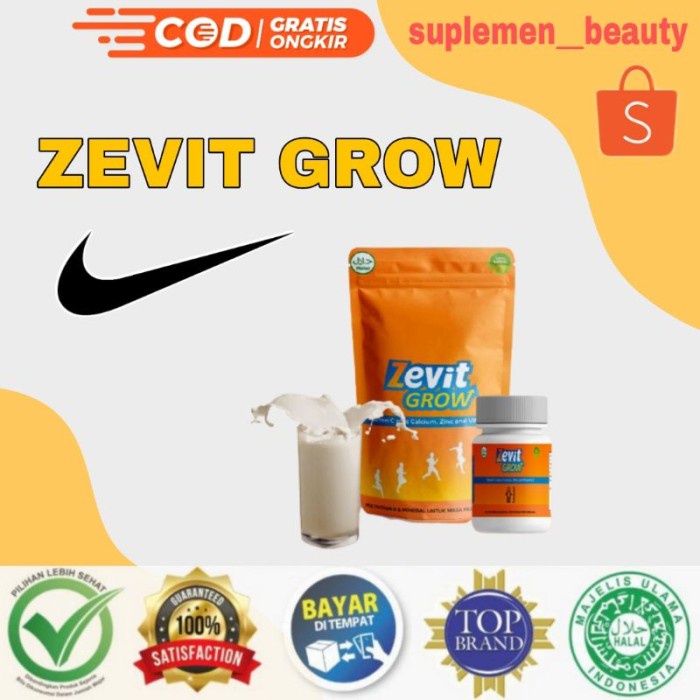 

ZEVIT GROW SUSU Peninggi Badan Terlaris susu penambah tinggi