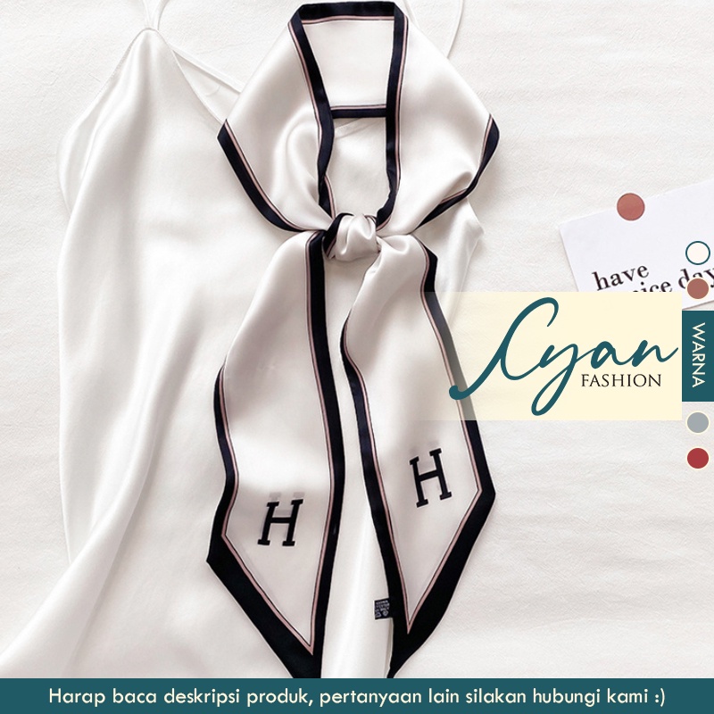 &quot;Heiti&quot; Scarf Pita, Scarf Leher, Scarf Tas, Bahan High Grade Silk Immitation