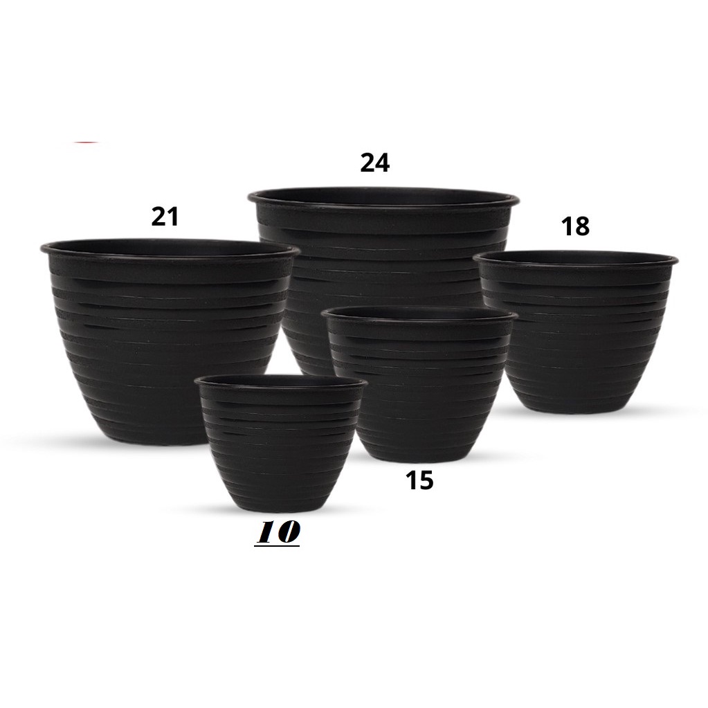 21 CM/Mirai Pot Tanaman Hias Motif Tawon Black Hitam ukuran 21 CM/pot tawon ukuran 21 CM/pot tanaman