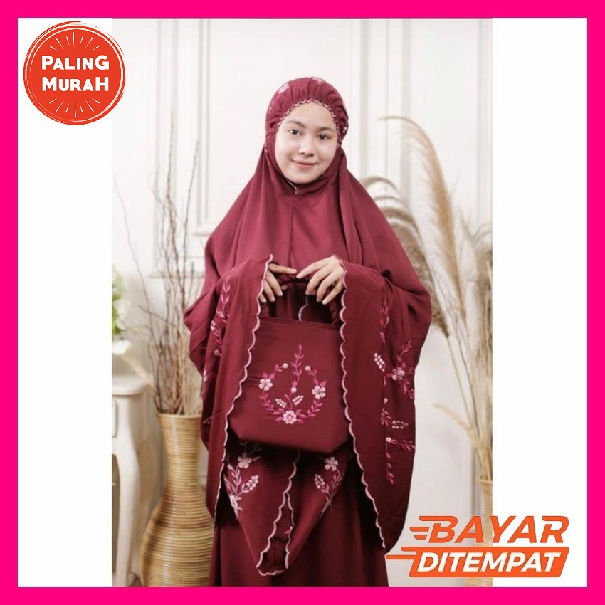 Mukena 2 In 1 Maxmara Laser Cut Mewah / Mukena Dewasa Maxmara 2 In 1 / Mukena Dewasa Daily 2 In 1 / 
