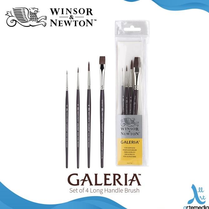 

Kuas Lukis Winsor & Newton Galeria Set 4 Synthetic Brush Short Handle ---READY---
