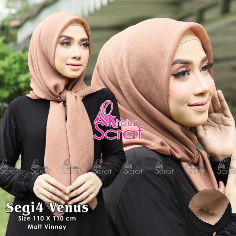 Segiempat/segitiga AZALEA dan VENUS  khalisa scarf/alfaridj scarf/Widya hijab
