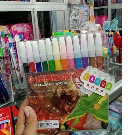 

Snowman 12 Coloring Markers