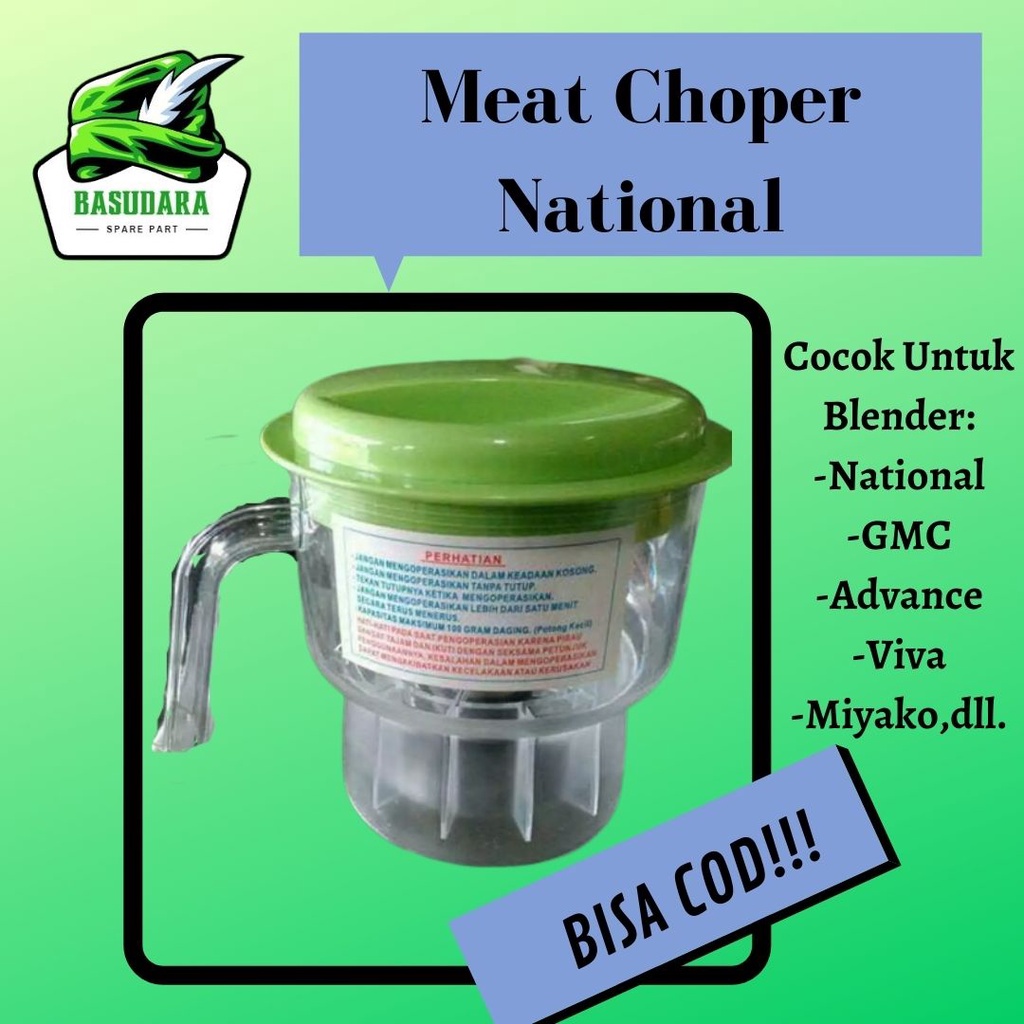 Meat Chopper Daging Miyako (National) TERMURAH / Copper Coper Chopper Choper Penggiling Daging Blend