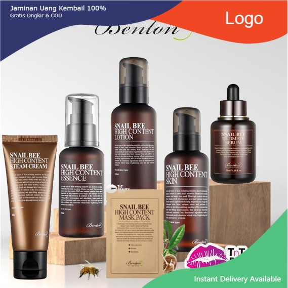 Benton Snail Bee High Content Skin - Essence - Steam Cream - Lotion - Ultimate Serum - Sheet Mask
