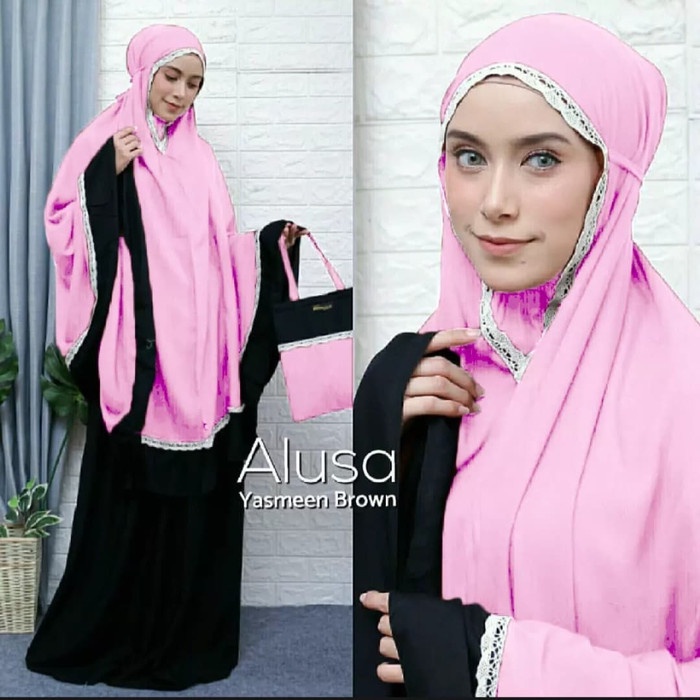 MUKENA- YASMEENA MUKENA ALUSA BALI RENDA JUMBO DEWASA RAYON - UNGU -MUKENA.