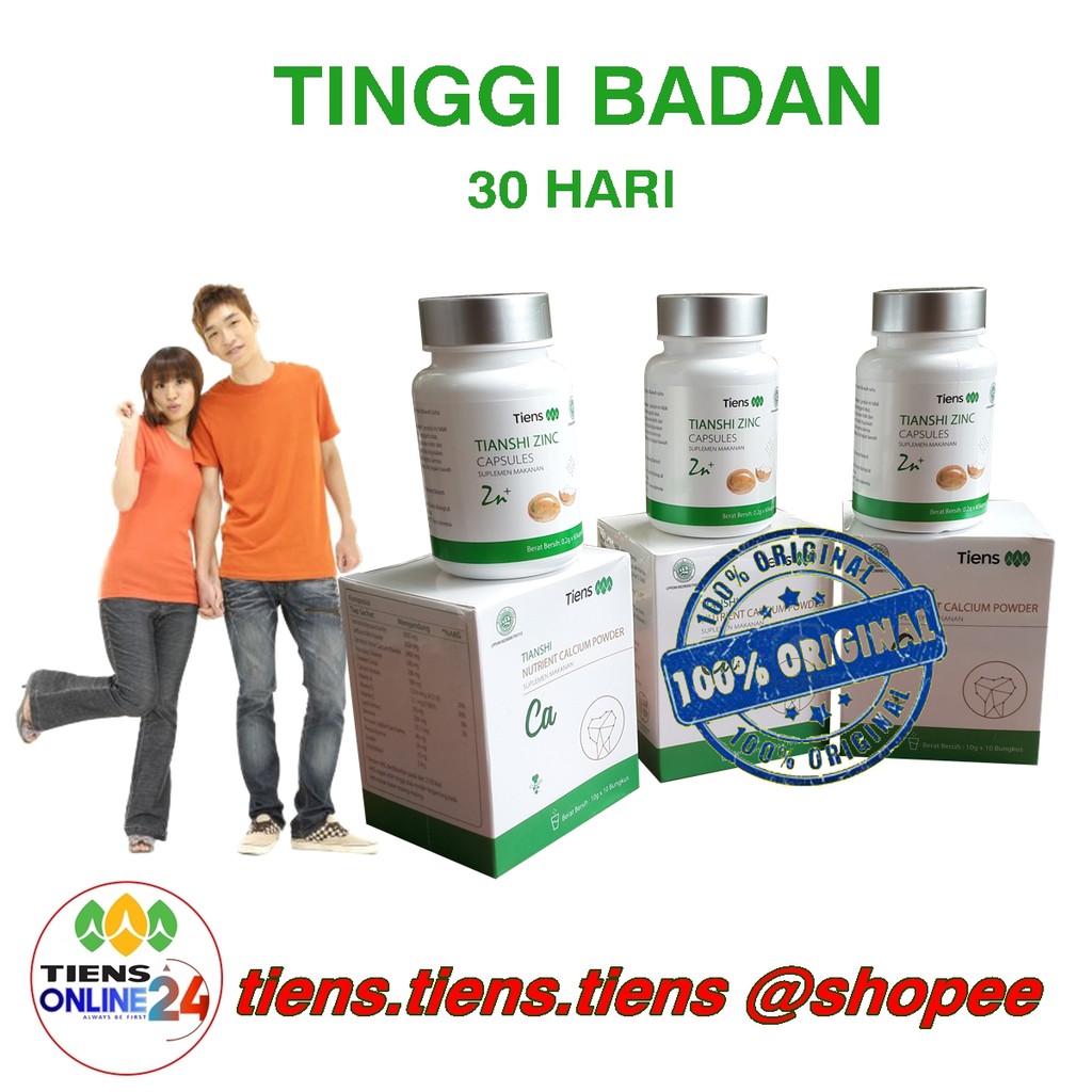 TIENS PAKET TINGGI BADAN 3 KALSIUM DAN 3 ZINC ASLI TIENS ORI