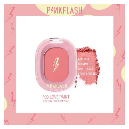 PINKFLASH Blush On Soft Powder Naturally Pigmented #OhMyHoney