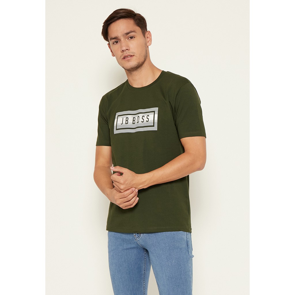 JBBoss Kaos Jersey Cotton 357 (Olive Green) / Ramayana Jatinegara