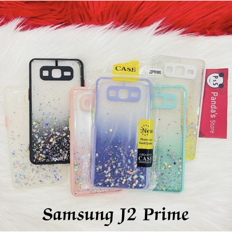 Glitter Case Samsung J2 Prime Funny Color Dengan Pelindung Kamera (PsS)