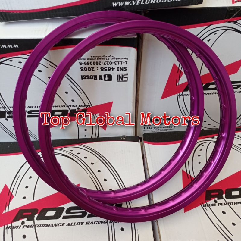 Velg Pelek Alloy Uk 140 160 Ring 17 Violet Semua Motor - Pelek Alloy 140 160 ring 17 Ungu sepasang