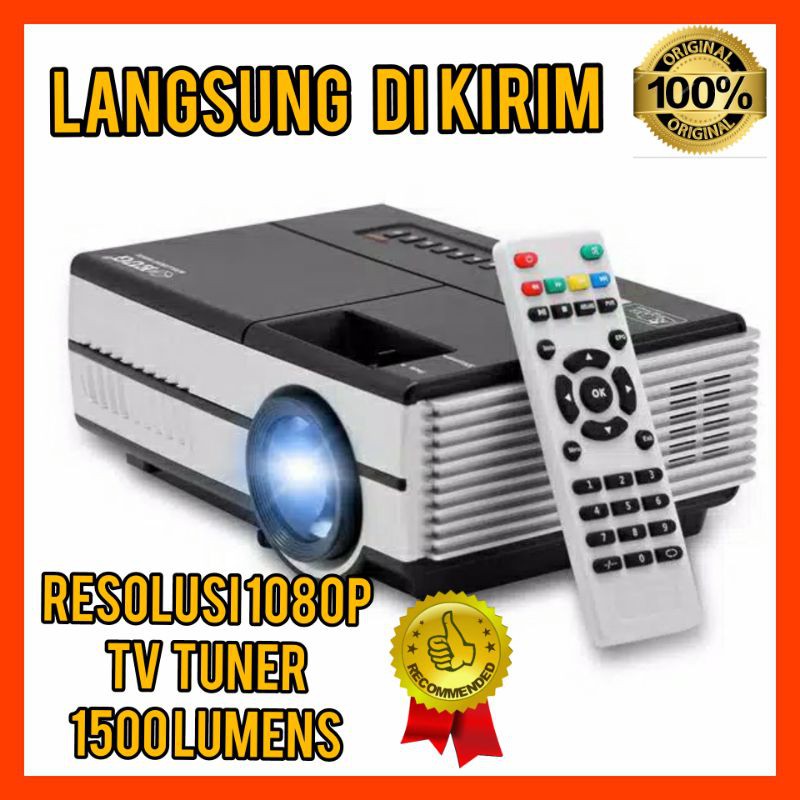 Eug 600d (Eug d600) MINI Projector 960*640 1080p+Tv Tunner 1500 Lumens