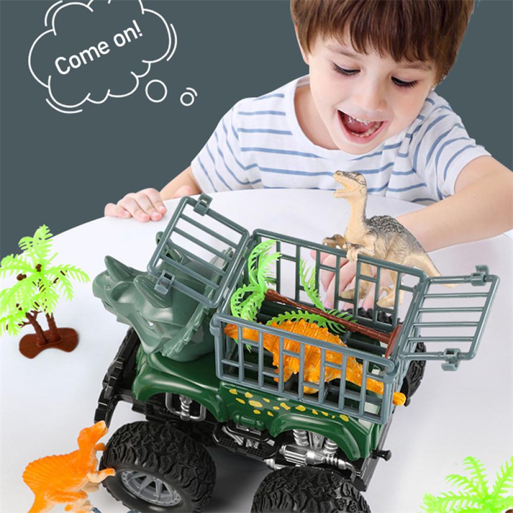 Timekey P1R6 Mainan Truk Excavator Mini Dinosaurus Untuk Anak Laki-Laki