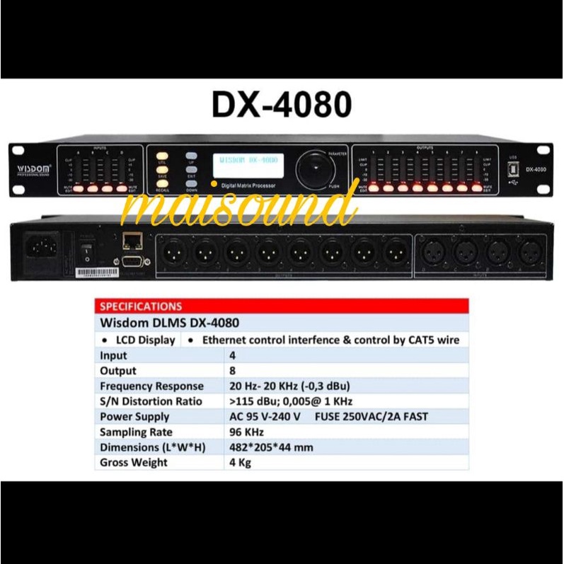 SPEAKER MANAGEMENT WISDOM DX4080 DLMS WISDOM DX 4080 ORIGINAL
