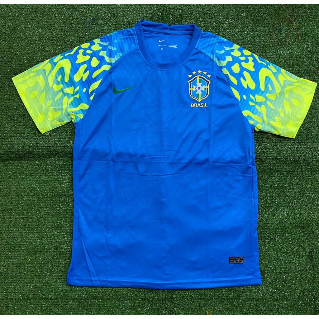 Jersey Bola Grade Ori Brazil Away 2022 / 2023 Dewasa Size S M L XL XXL 3XL Jumbo Big Size 22-23 Like