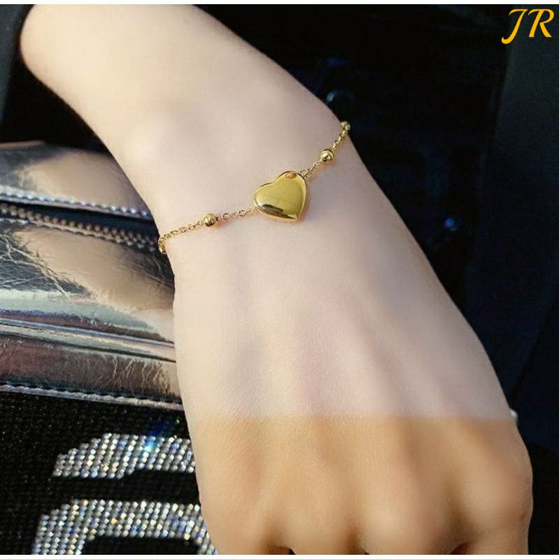 Fourfashion Gelang Rantai Jedar Love Titanium Asli Antikarat S228