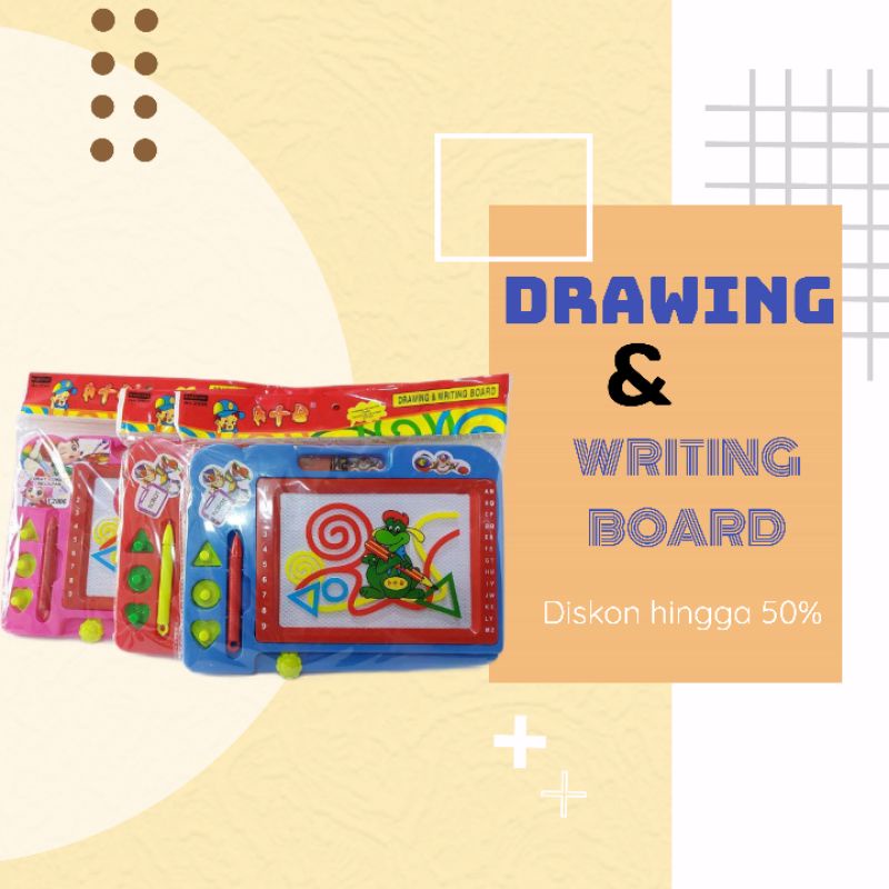 

PROMO Mainan Anak MAINAN EDUKASI MAINAN PAPAN TULIS MAGNET MAGNETIC DRAWING BOARD