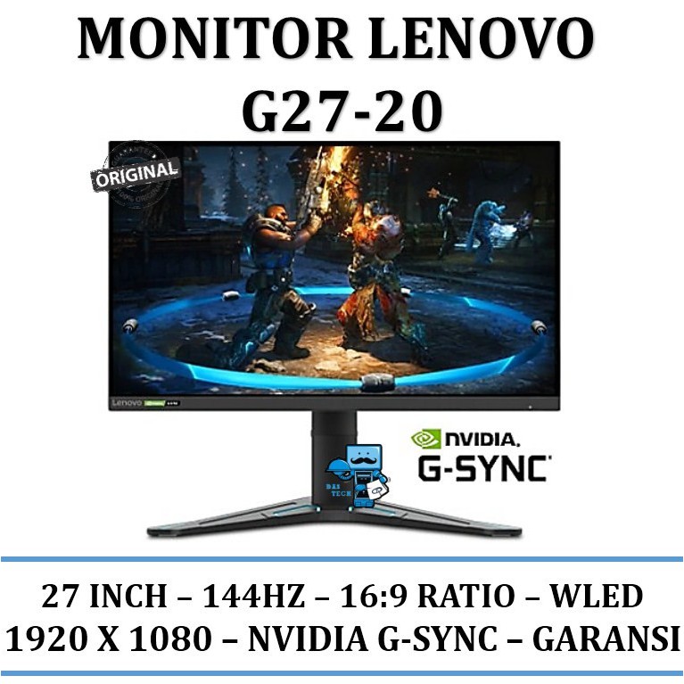 Monitor Gaming Lenovo G27-20 27" - 3 Side NearEdgeless