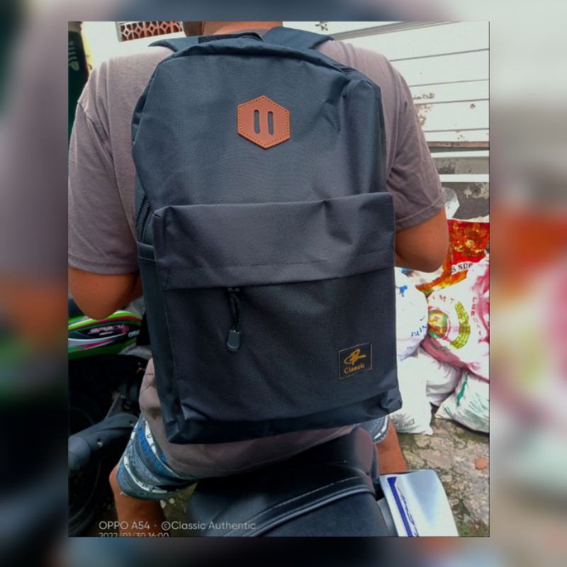 Classic Authentic Tas Ransel Pria Wanita Tas Punggung Backpack Tas Gendong Tas Kuliah Tas Sekolah SMP SMA Tas Laptop Tas Kerja Tas Gendong Tas Mudik KUAT BERKUALITAS