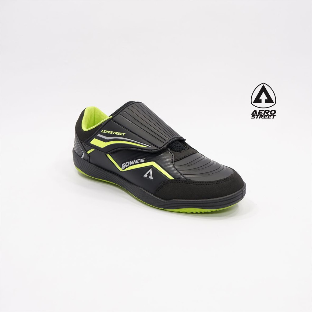 Aerostreet 39-42 Gowes-V Hitam Neon - Sepatu Sneakers Casual Sport Sekolah Pria Wanita Aero Street