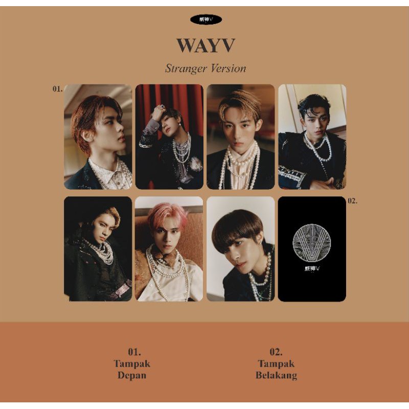 PHOTOCARD UNOFFICIAL WAYV KICK BACK