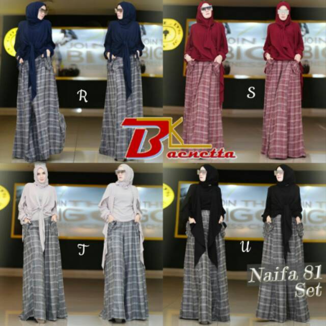 Setelan kulot Naifa 81 ori by Baenetta