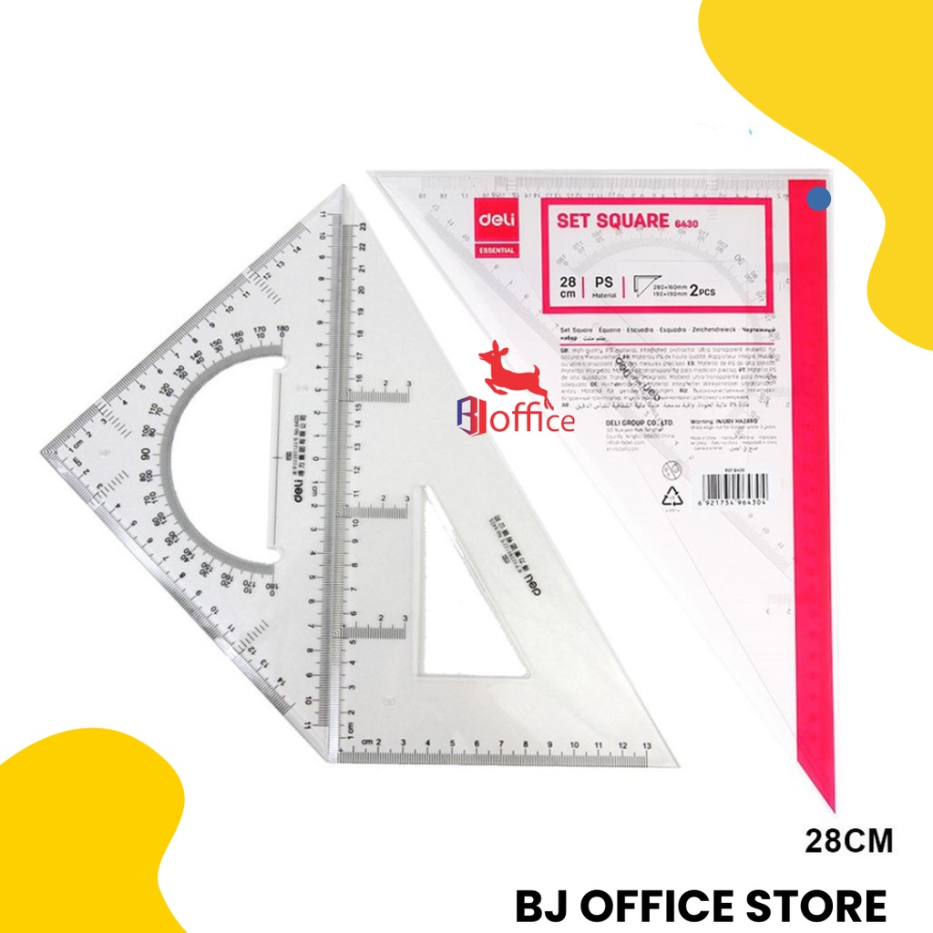 

DELI Set Square Penggaris Busur Segitiga 6435
