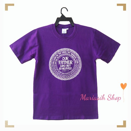 KAOS DOA BAPA KAMI BAHASA INGGRIS (BENTUK BULAT)