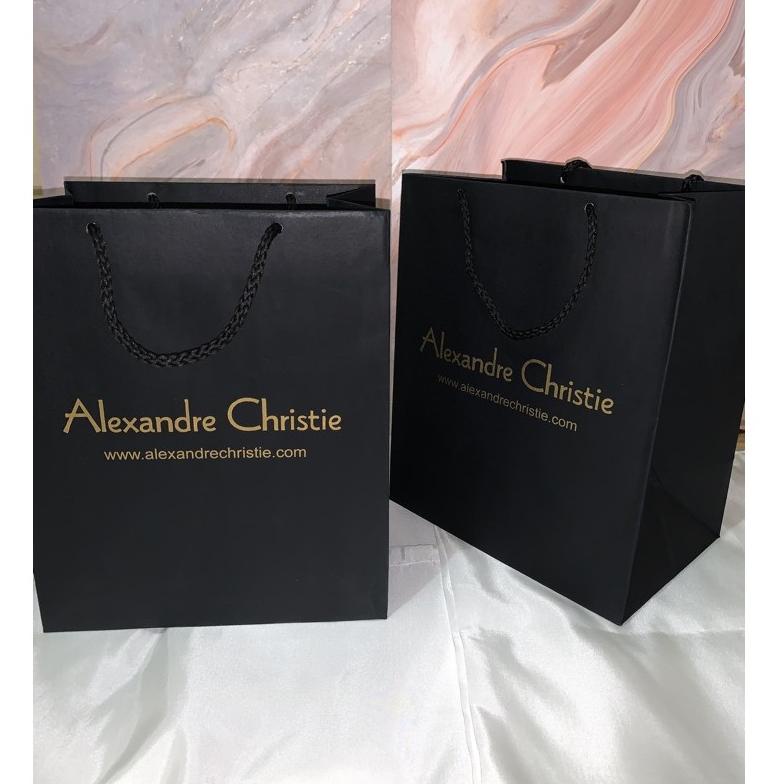 

[KODE PRODUK DRF7S8359] Paper bag Alexandre Christie Hitam Paper Bag Kotak Jam Tangan