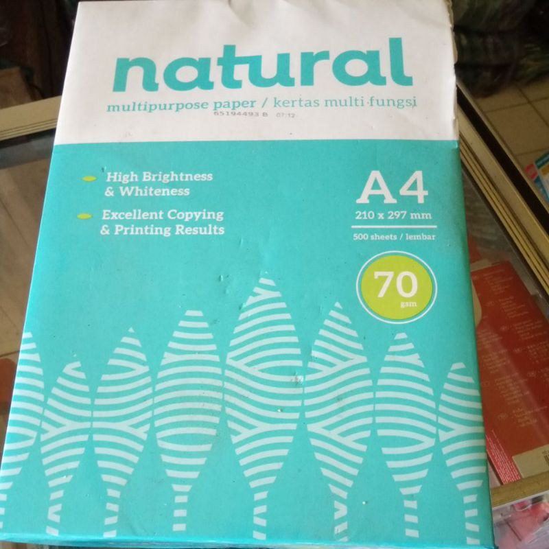 

NATURAL A4 70gsm HVS 1rimm