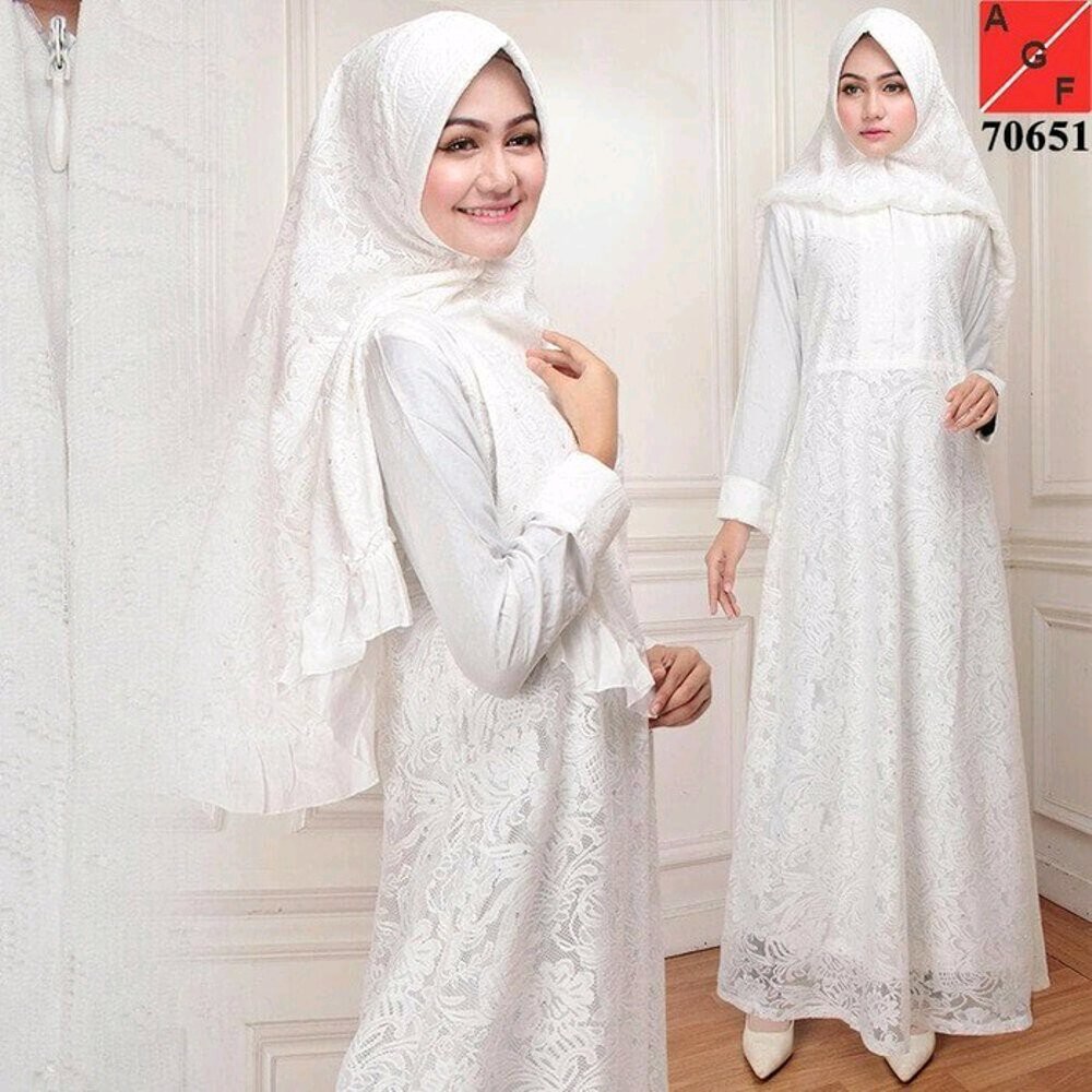 TERLARIS Gamis Putih Gamis Jumbo Baju Manasik Baju Umroh Baju Haji Dress Muslim Baju syariPutih Bus