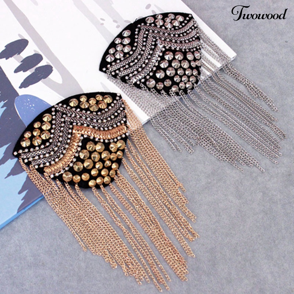 Bros Pin Model Rumbai Aksen Berlian Imitasi Tahan Lama Untuk Dekorasi Pakaian