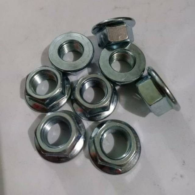 Mur Topi Baut 17 atau Mur M12 (silver)