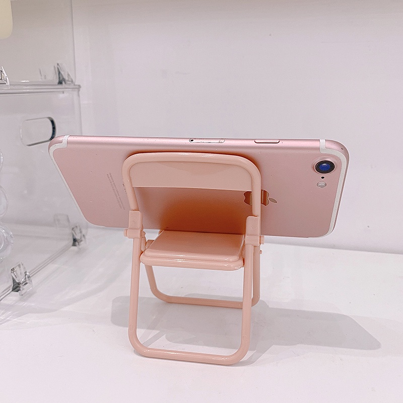 Universal Phone Holder Cute Chair Shape Foldable for iPhone and All Android Phones Fashion Mini Phone Stand