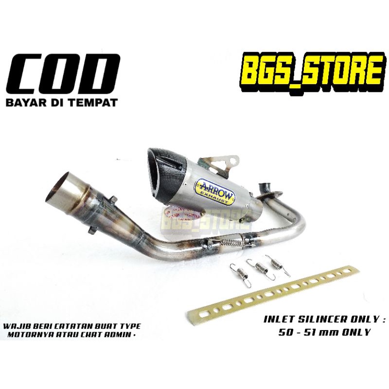 Knalpot racing Arrow  buat Beat Karbu/ Beat Fi/ Beat Fi New/ Scoopy Karbu/ Scoopy Fi/ Scoopy Fi New/