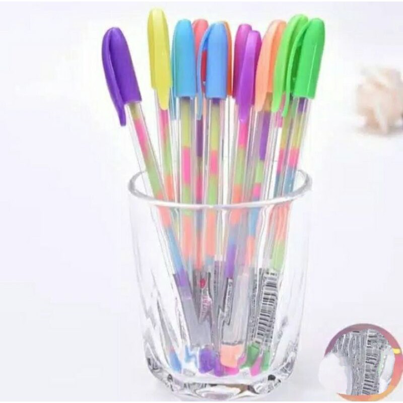 

pulpen warna warni lucu