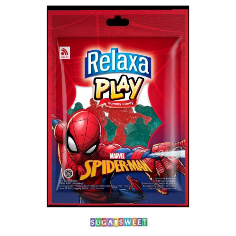 

Relaxa Play Spiderman ( Permen Gummy) - 40 gr